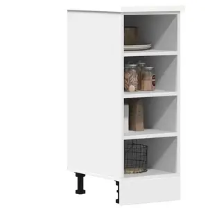 vidaXL Armoire de plancher blanc 30x44,5x81,5 cm bois d'ingénierie pas cher