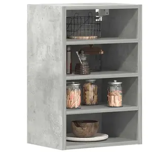 vidaXL Armoire suspendue gris béton 40x29,5x60 cm bois d'ingénierie pas cher
