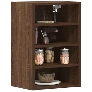 vidaXL Armoire suspendue chêne marron 40x29,5x60 cm bois d'ingénierie pas cher