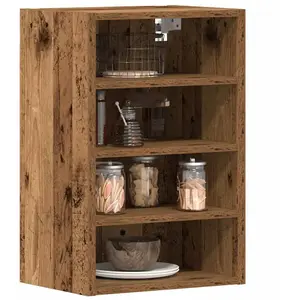 vidaXL Armoire suspendue vieux bois 40x29,5x60 cm bois d'ingénierie pas cher