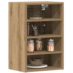 vidaXL Armoire suspendue chêne artisanal 40x29,5x60 cm bois ingénierie pas cher