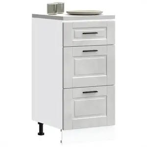 vidaXL Armoire de cuisine Porto gris béton bois d'ingénierie pas cher