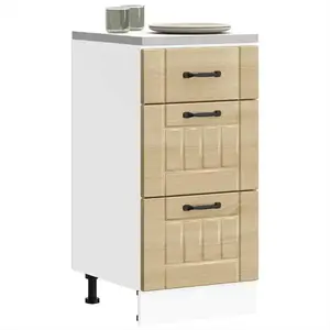 vidaXL Armoire de cuisine Lucca chêne sonoma bois ingénierie pas cher