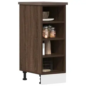 vidaXL Armoire de plancher chêne marron 30x44,5x81,5 cm pas cher