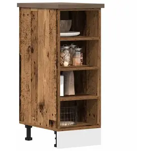 vidaXL Armoire de plancher vieux bois 30x44,5x81,5cm bois d'ingénierie pas cher