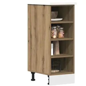 vidaXL Armoire de plancher chêne artisanal 30x44,5x81,5 cm pas cher