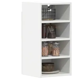Comparateur de prix : vidaXL Armoire suspendue blanc 30x29,5x60 cm bois d'ingénierie