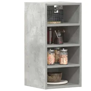 Comparateur de prix : vidaXL Armoire suspendue gris béton 30x29,5x60 cm bois d'ingénierie
