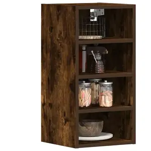 vidaXL Armoire suspendue chêne fumé 30x29,5x60 cm bois d'ingénierie pas cher