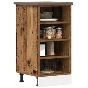 vidaXL Armoire de plancher vieux bois 40x44,5x81,5cm bois d'ingénierie pas cher