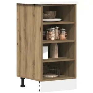 vidaXL Armoire de plancher chêne artisanal 40x44,5x81,5 cm pas cher