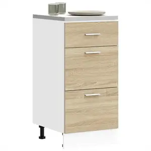 vidaXL Armoire de plancher chêne sonoma 40x46x81,5cm bois d'ingénierie pas cher