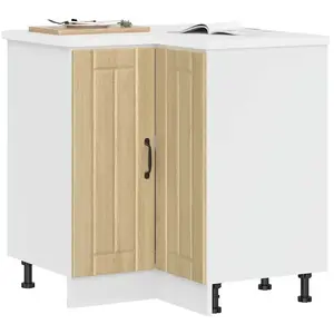 vidaXL Armoire d'angle de cuisine Lucca chêne sonoma bois d'ingénierie pas cher