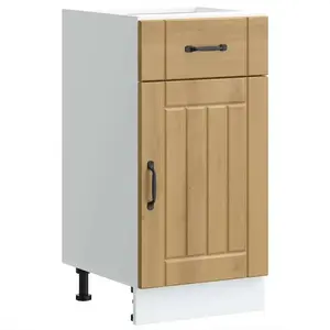 vidaXL Armoire de cuisine Lucca chêne artisanal bois ingénierie pas cher