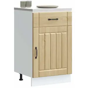 vidaXL Armoire de cuisine Lucca chêne sonoma bois ingénierie pas cher