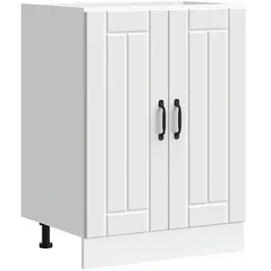 vidaXL Meuble de base de lavabo Lucca blanc bois d'ingénierie pas cher