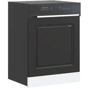 vidaXL Panneau de lave-vaisselle Kalmar noir 60x1,5x67 cmVendu parvidaxl-be