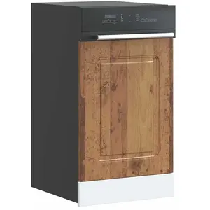 vidaXL Panneau de lave-vaisselle Kalmar vieux bois 45x1,5x67 cm pas cher