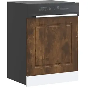 vidaXL Panneau de lave-vaisselle Kalmar chêne fumé 60x1,5x67 cm pas cher