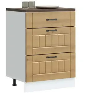 vidaXL Armoire de cuisine Lucca chêne artisanal bois ingénierie pas cher