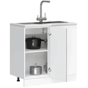 vidaXL Armoire de cuisine Kalmar sonoma gris bois d'ingénierie pas cher