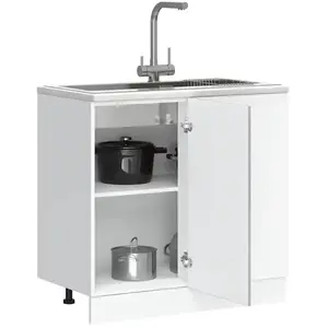 vidaXL Armoire de cuisine Porto sonoma gris bois d'ingénierie pas cher