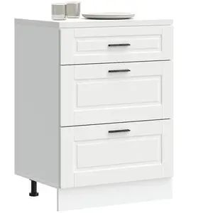 vidaXL Armoire de cuisine Porto blanc bois d'ingénierie pas cher