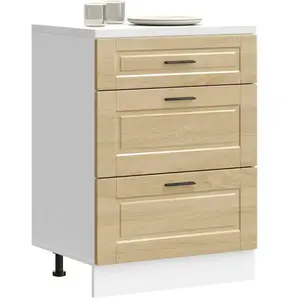 vidaXL Armoire de cuisine Porto chêne sonoma bois d'ingénierie pas cher