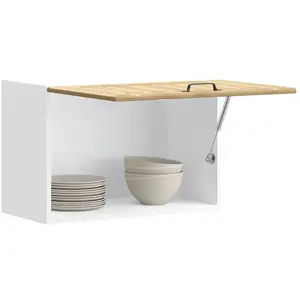 vidaXL Armoire murale de cuisine Lucca chêne artisanal bois ingénierie pas cher