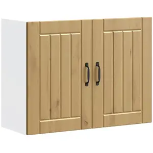 vidaXL Armoire murale de cuisine Lucca chêne artisanal bois ingénierie pas cher