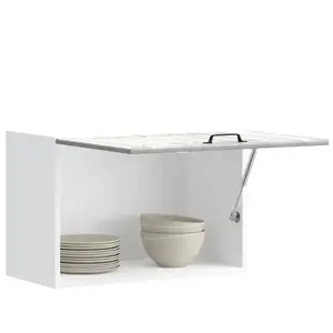 vidaXL Armoire murale de cuisine Lucca sonoma gris bois ingénierie pas cher