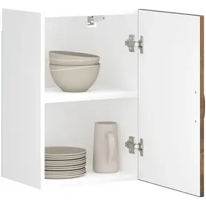 vidaXL Armoire murale de cuisine Lucca chêne fumé bois ingénierie pas cher