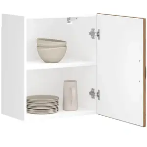 vidaXL Armoire murale de cuisine Lucca vieux bois bois ingénierie pas cher