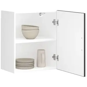 vidaXL Armoire murale de cuisine Porto noir bois d'ingénierie pas cher