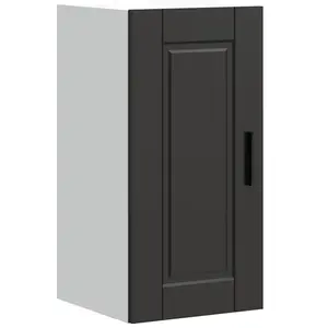 Comparateur de prix : vidaXL Armoire murale de cuisine Porto noir bois d'ingénierie