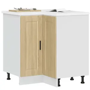 vidaXL Armoire d'angle de cuisine Porto chêne sonoma bois d'ingénierie pas cher