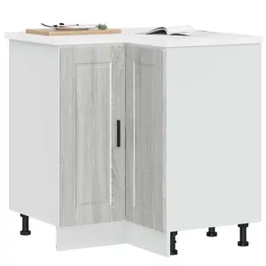 vidaXL Armoire d'angle de cuisine Porto sonoma gris bois d'ingénierie pas cher