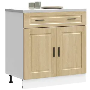 vidaXL Armoire de cuisine Porto chêne sonoma bois d'ingénierie pas cher