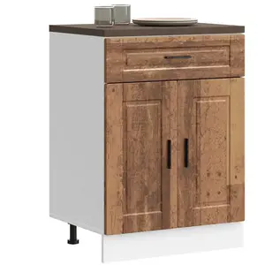 Armoire de cuisine Porto vieux bois bois d'ingénierie vidaXL pas cher