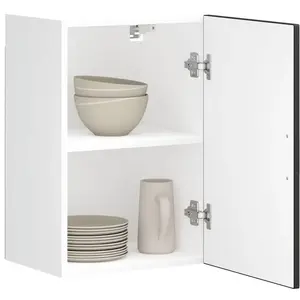 vidaXL Armoire murale de cuisine Porto noir bois d'ingénierie pas cher