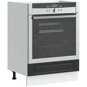 vidaXL Armoire à four Porto noir bois d'ingénierie pas cher