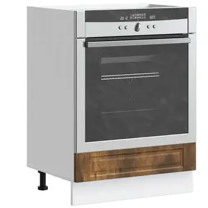 vidaXL Armoire à four Porto chêne fumé bois d'ingénierie pas cher