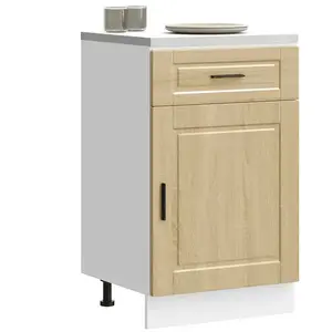 vidaXL Armoire de cuisine Porto chêne sonoma bois d'ingénierie pas cher