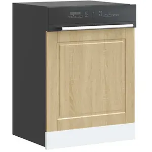 Panneau de lave-vaisselle Porto chêne sonoma 60x1,5x67 cm vidaXL pas cher