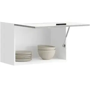 vidaXL Armoire murale de cuisine Porto gris béton bois d'ingénierie pas cher