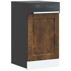 Panneau de lave-vaisselle Porto chêne fumé 45x1,5x67 cm vidaXL pas cher