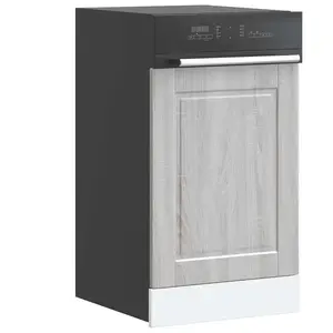 Panneau de lave-vaisselle Porto sonoma gris 45x1,5x67 cm vidaXL pas cher