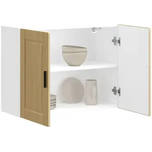 vidaXL Armoire murale de cuisine Porto chêne sonoma bois d'ingénierie pas cher