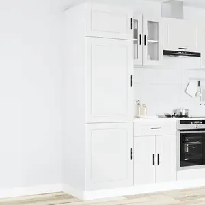 vidaXL Armoire de cuisine Porto blanc bois d'ingénierie pas cher