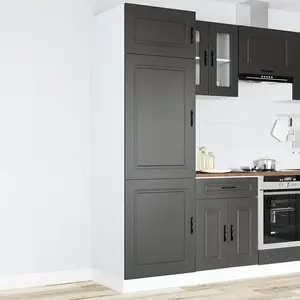 Comparateur de prix : vidaXL Armoire de cuisine Porto noir bois d'ingénierie